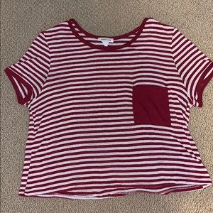Red and White Striped T-Shirt